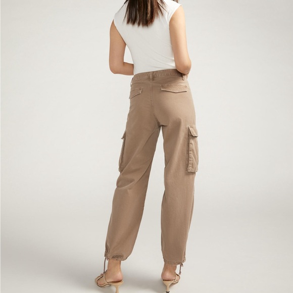 Silver Jeans relaxed, cargo pants Taupe. - Picture 3 of 5